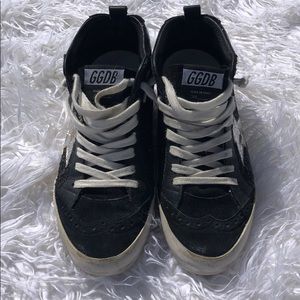 Golden Goose Black Glitter Midstar Sneaker